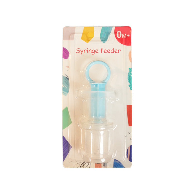 English card-mounted silicone medicine feeder, baby syringe feeder, liquid inlet on both sides, anti-choking milk nozzle, medicine feeder, liquid feeder