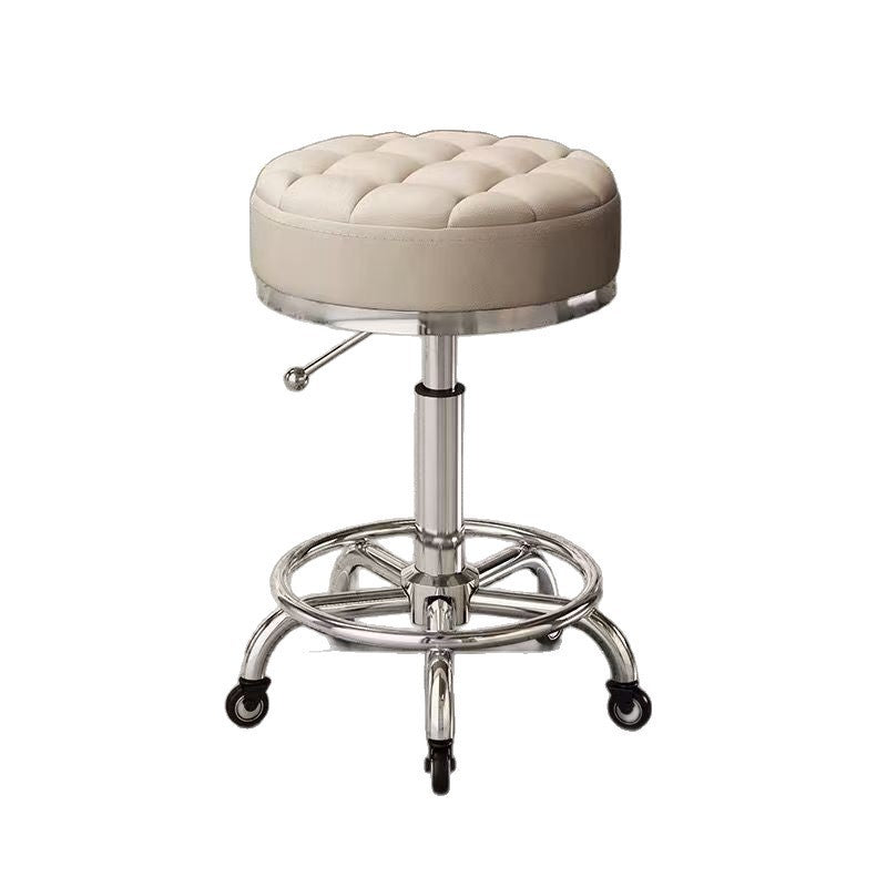 Beauty stool pulley beauty salon large work stool hairdressing shop hairdressing stool manicure adjustable chair for home round stool
