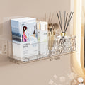 Bathroom storage rack - no drilling required, wall-mounted organizer for toilet, sink, and vanity - cosmetics and wall-mounted storage