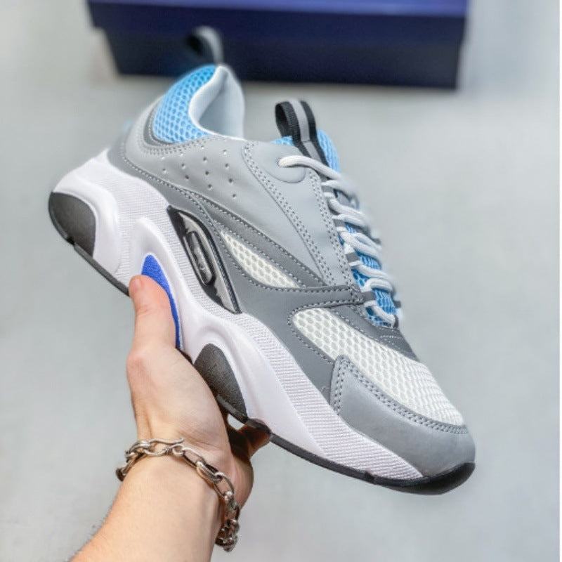 european station new arrivald home b22 sports shoes casualthick solefashionretro breathable men's and women's height increasing running shoes