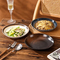 Japanese-style creative ceramic tableware set - includes breakfast bowls, ramen bowls, and retro ceramic fruit/salad bowls