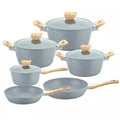 Processing personalizedfor homemedical stone pot suit non-stick flats pot milk pot soup pot six-piece set business gift pot