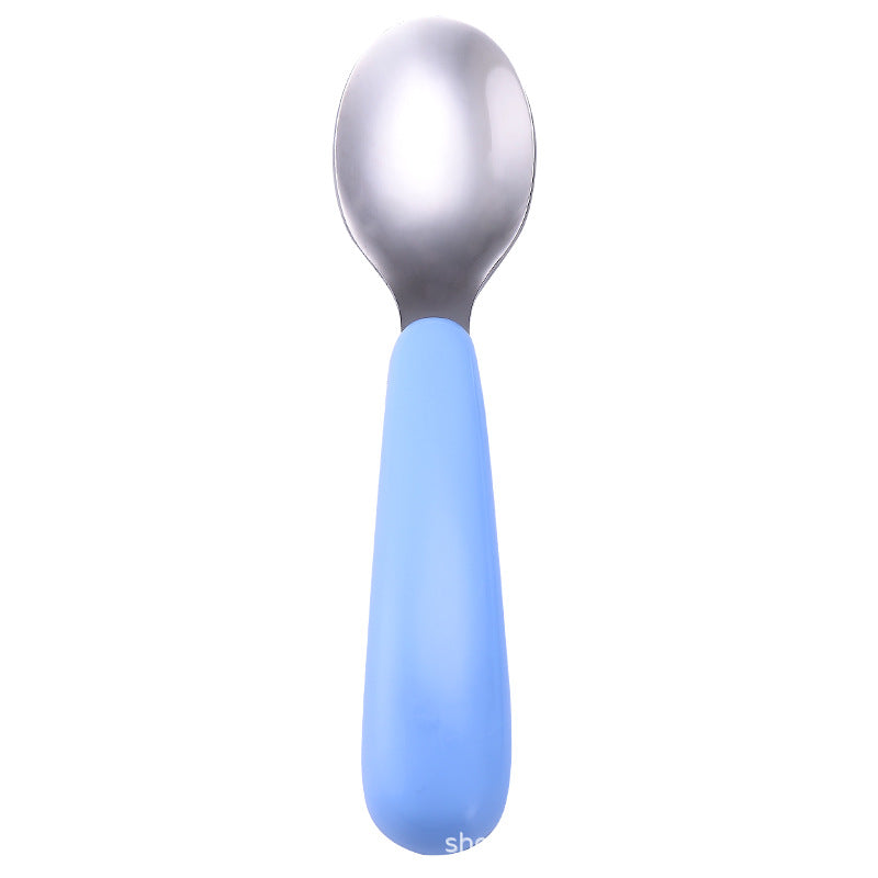 Cartoon 304 stainless steel children's tableware spoon fork box three-piece set baby tableware mother and baby gifts fork and spoon