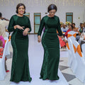 new european and american style evening gown dress, african women's clothing,  slimming and figure-flattering floor-length maxi dress