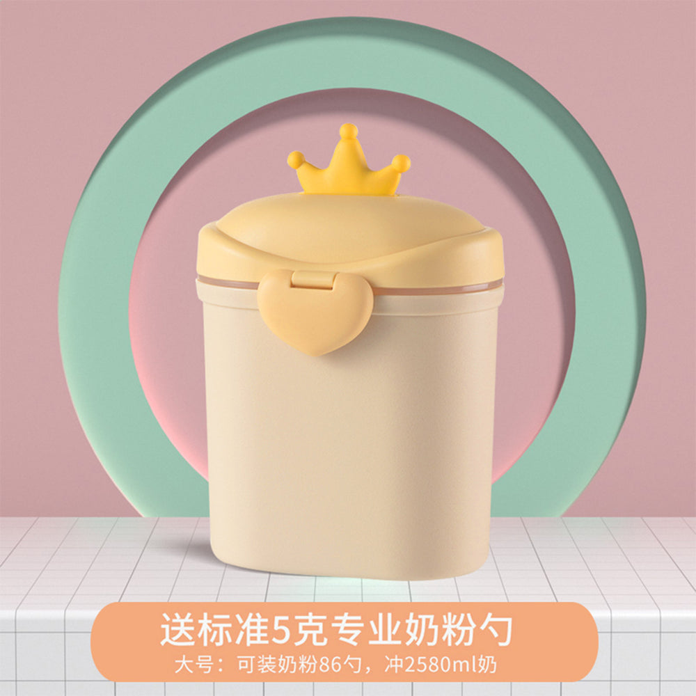 Baby formula container, portable on-the-go food supplement rice cereal box, sealed and moisture-proof, divided formula storage jar
