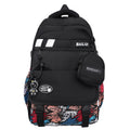 New trendy graffiti backpack - high-value anime cartoon design, large capacity, lightweight, waterproof student backpack
