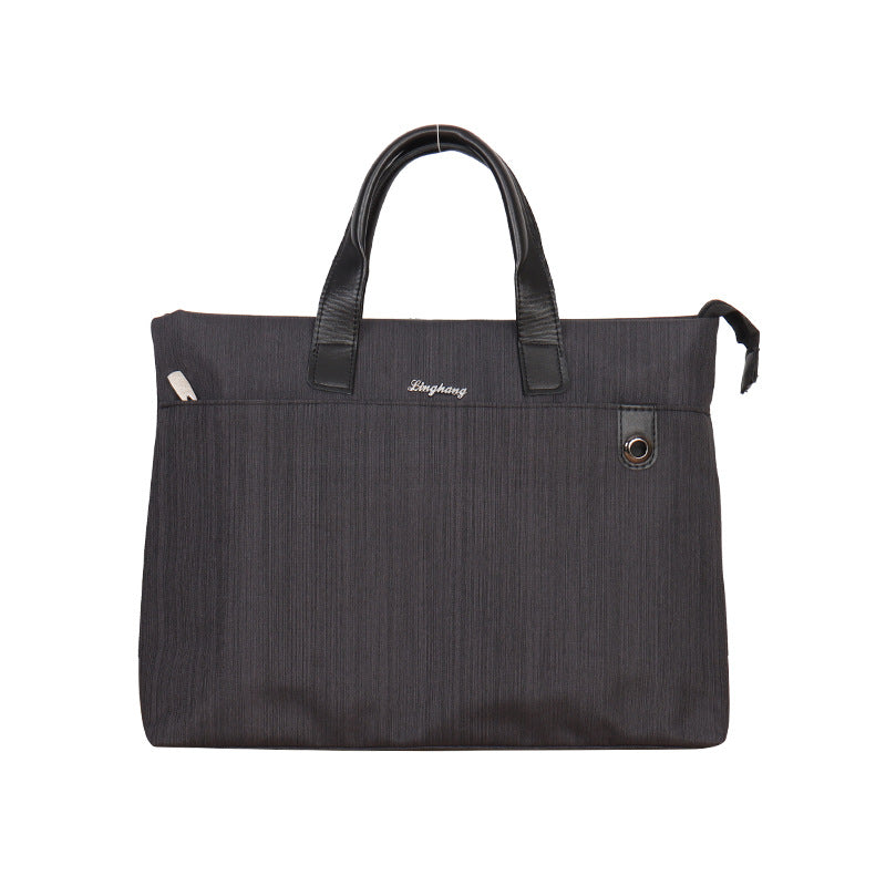 Spot Supply Pilot 2103 Vertical Stripe Oxford Bag, Office Information Bag, Zipper File Bag