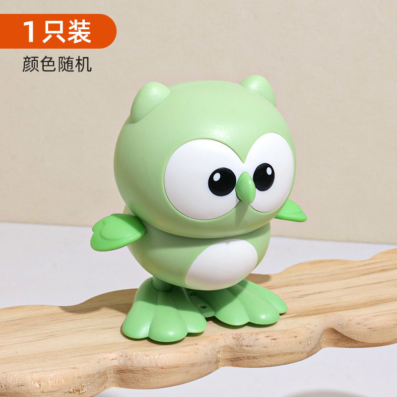 Wind-up toy baby owl - wind it up and watch it hop and run! perfect for toddlers and kids aged 1-2, boys and girls