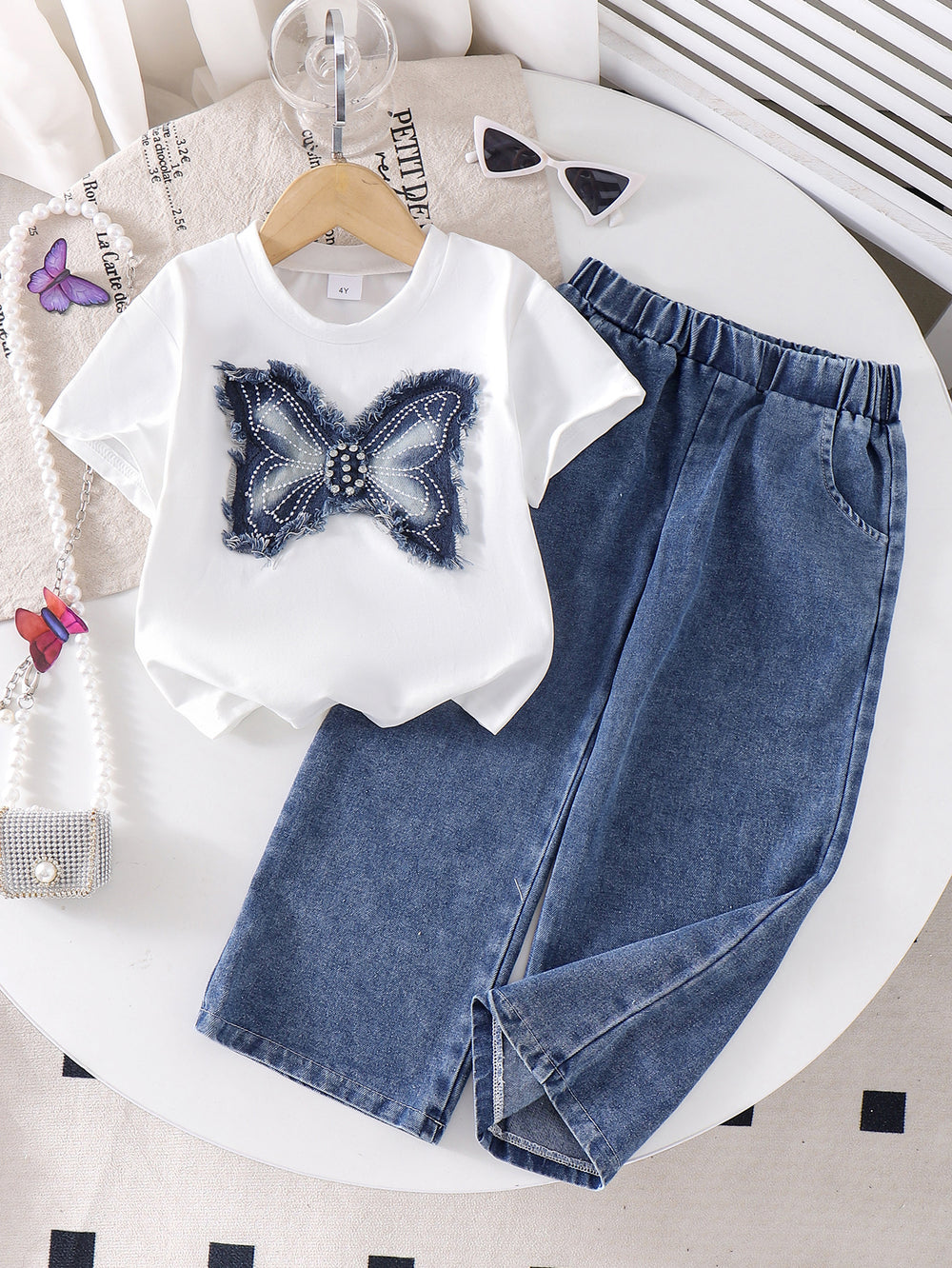 Kids clothing i  fashion children's clothing new arrival children's short-sleeved t-shirt pants short-sleeved t-shirt pants