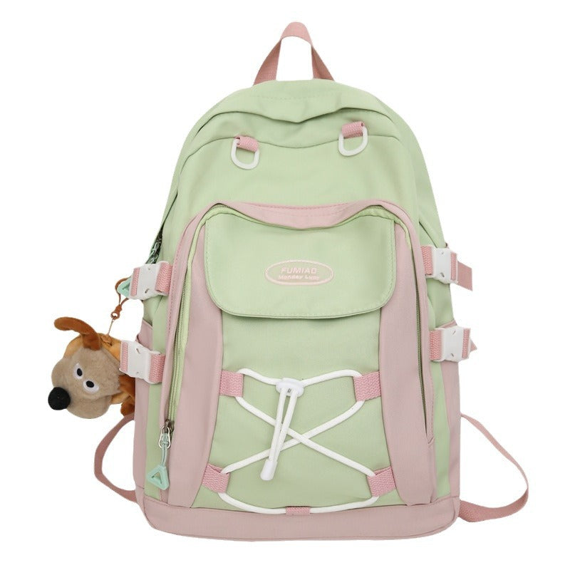 Student backpack Girls schoolbag Middle school student backpack Large capacity Junior high school backpack