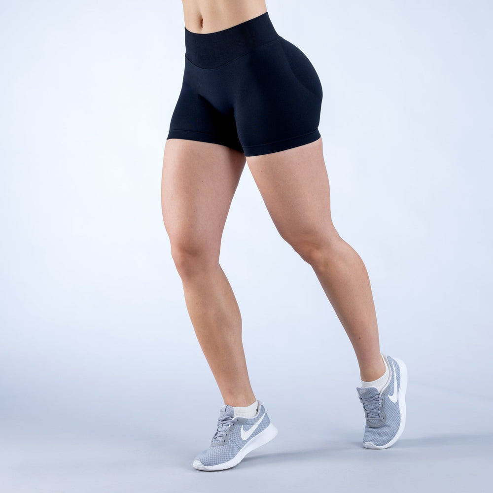 Best sellingdfyne original 28-color three-section waist pleated hip lift low-waist fitness seamless three-quarter pants yoga shorts for women
