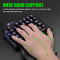 Limei gk103s illuminated gaming keyboard - mechanical feel, mobile gaming throne, one-handed keyboard, phone keypad converter