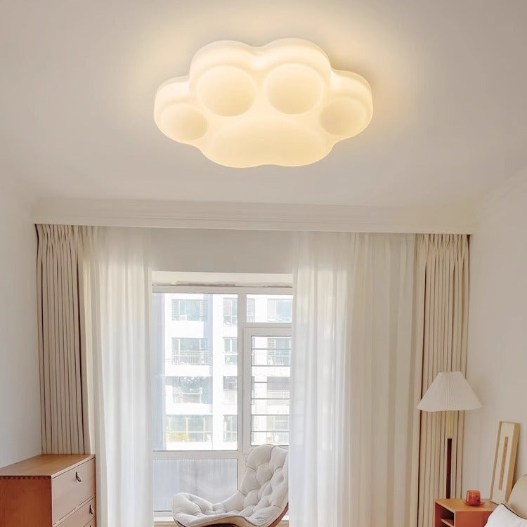 Cream wind warm children's room creative cute cat claw bedroom light ceiling light modern simple master bedroom room lighting