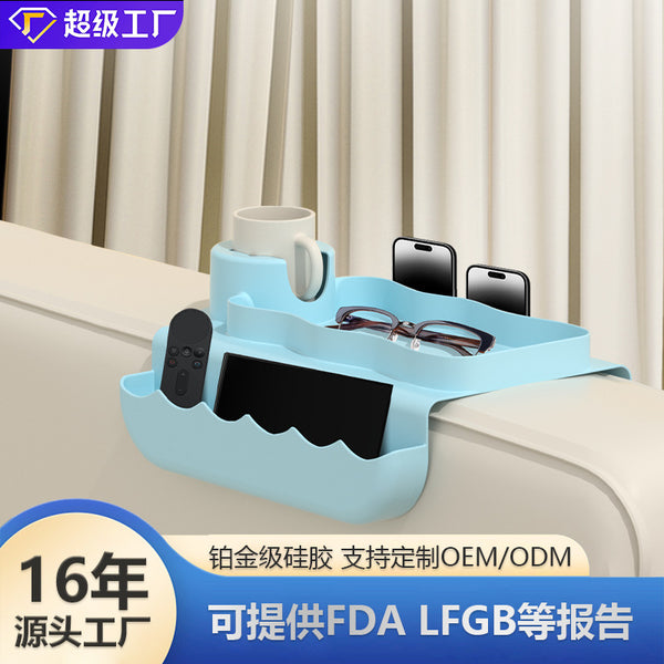 Multifunctional Beverage Coffee Silicone Sofa Coaster Sofa Armrest Cup Holder Creative Car Rear Cup Holder
