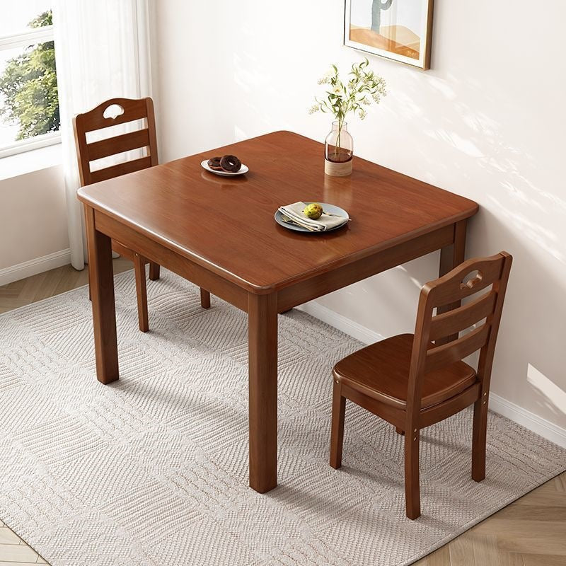 Square solid wood dining table small apartment for homechinoiserie small square table casual card rental room tea table square table