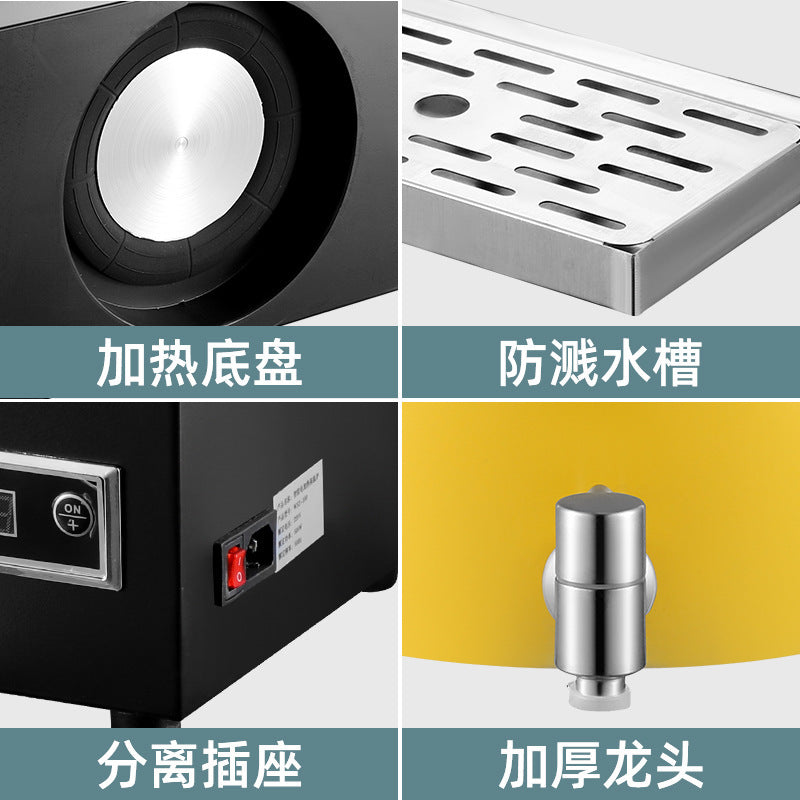 Milk tripod, hotel restaurant ceramic milk tripod coffee tripod numerical control heating stainless steel hot and cold tripod, juice tripod