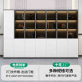7-door filing cabinet - left door cabinet (with light strip) warm white + iron gray