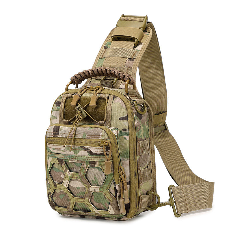 Cross-border  outdoor sports shoulder backpack outdoor new shoulder bag jungle camouflage multi-functional shoulder bag