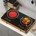 us standard smart high-power double-head electric ceramic stove with timed heating and double stove multi-function induction cooker for export