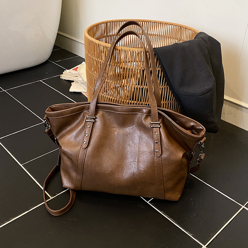 Versatile large capacity underarm bag for women, 2025 new multifunctional fashion tote bag, high-end shoulder commuter bag