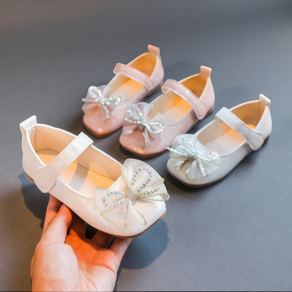 Girls' leather shoes  new princess shoes baby girl soft sole children's shoes spring and autumn single shoes pink non-slip