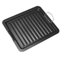 Outdoor thickened picnic charcoal barbecue frying pan barbecue plate iron plate neutral plate stripesfor home non-stick grill pan