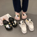 Crocs women's ins trendy summer thick sole high heels nurse baotou half drag cute outwear stepping on shit feeling beach sandals