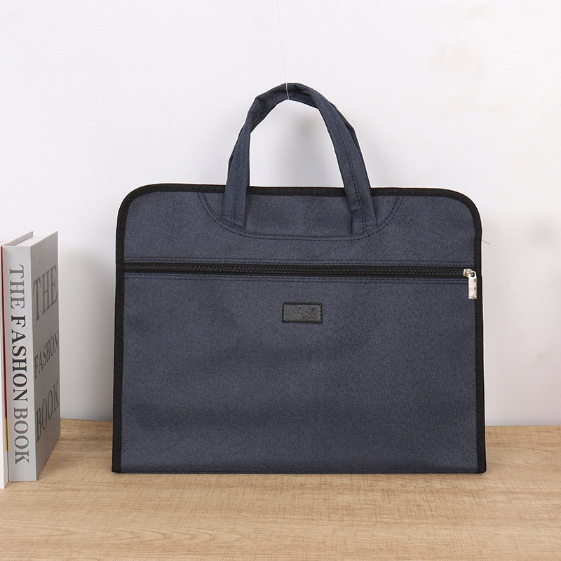 Oxford cloth handheld document bag a4 briefcase pilot handheld briefcase thickened waterproof conference bag information bag