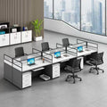 Casual office desk workstation partition screen position table four-person partition casual modern combination computer desk paint-free