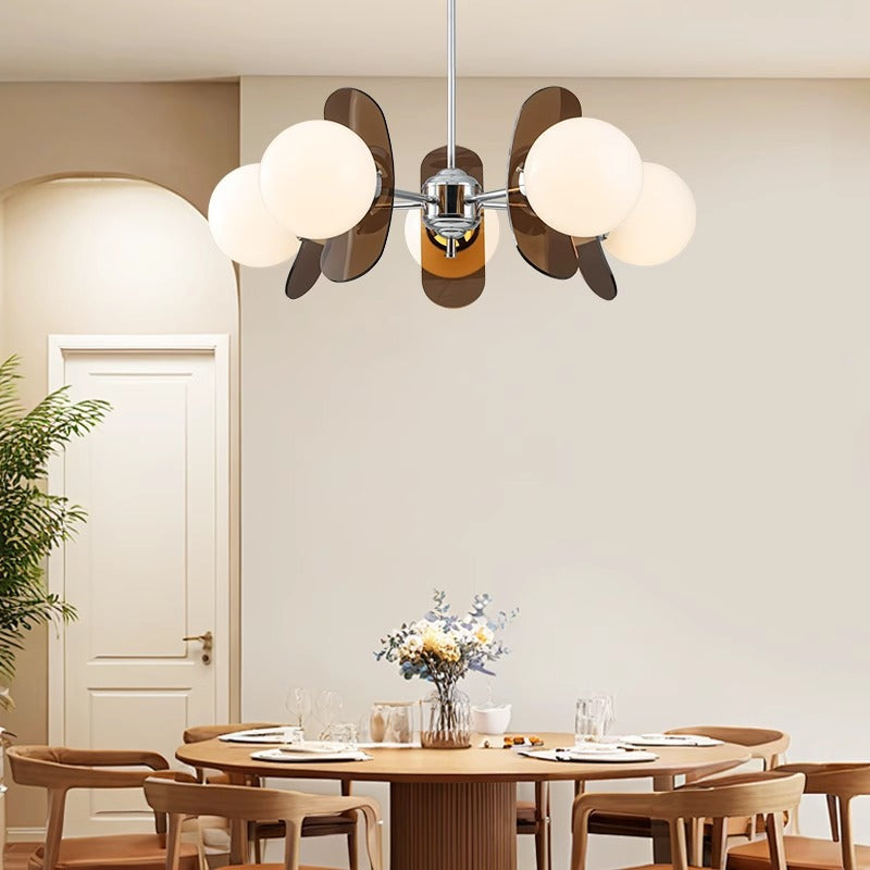 Huiyuan Memphis Living Room Chandelier Medium Antique Bedroom Full Spectrum Bauhaus Children's Room Dining Room Lighting E