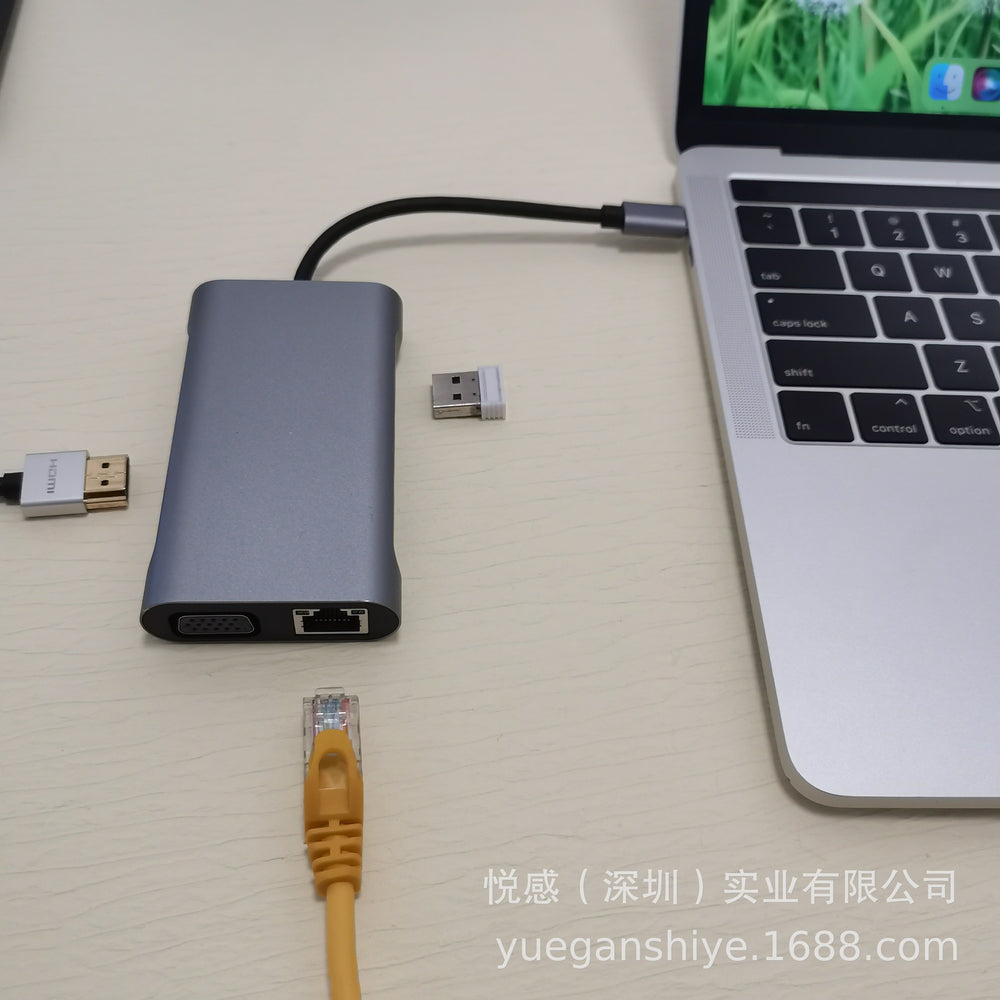 Laptop docking station 7-in-1 usbhub suitable for apple macbooktype-c docking station multi-interface