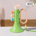 Baby soft rubber chewable trumpet whistle musical instrument harmonica non-toxic whistle flute educational toy