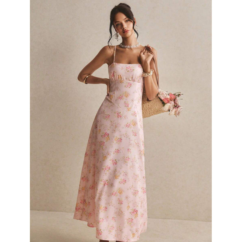 fashionnew arrivalfashionelegant strap elegantcasual vacation long suspender dress