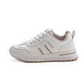women's athletic shoes: 2025 autumn new collection - chunky sole striped casual sneakers, round toe retro height-increasing dad shoes for women