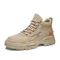 Boots men's high top 2025 new fleece-lined snow boots heattech men's shoes workwear cotton shoes winter boots wholesale