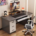 Office desk employee workstation office desk and chair set minimalist modern executive desk single person staff desktop computer table