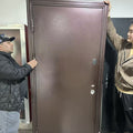 Russian door central asia turkish mdf panel door thermal insulation entrance apartment door export engineering steel security door