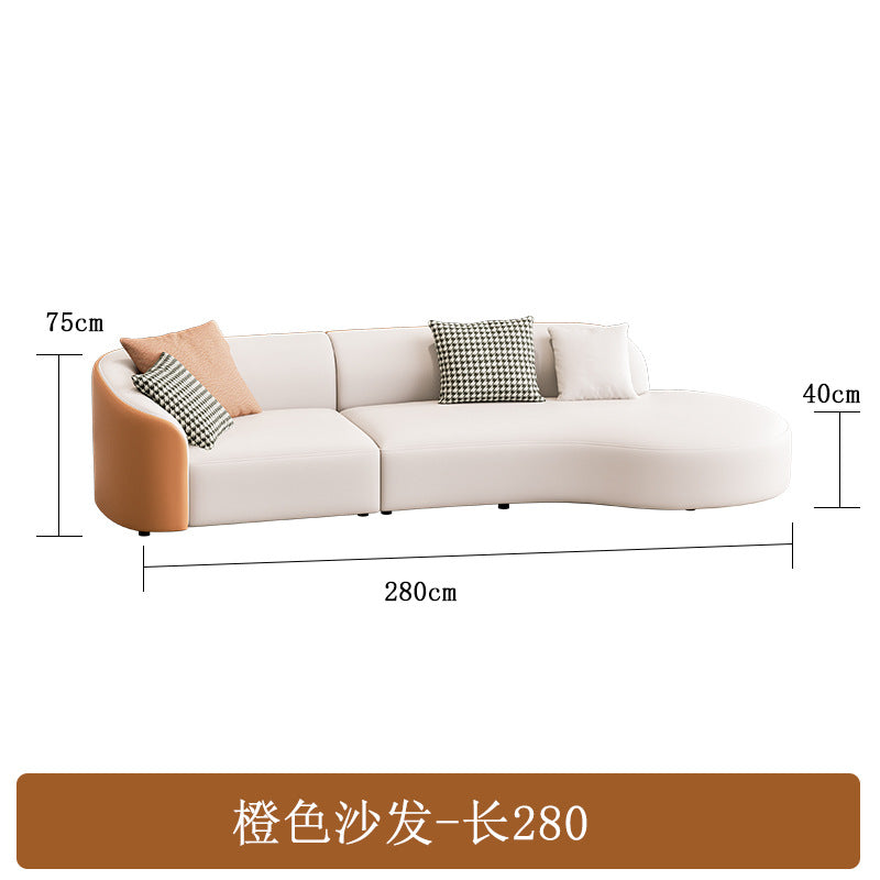 Curved sofa hotel lobby hall vip club rest area reception reception arc sales office negotiation sofa