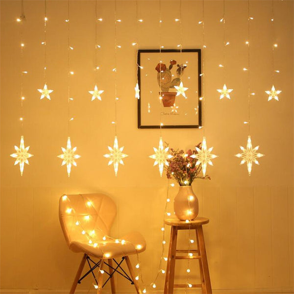 new Polaris curtain lights led lights string Christmas lights factory wholesale lanterns holiday lights