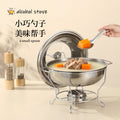 Thickened buffet stove cross-border hot-selling stainless steel round insulation stove restaurant commercial heated buffet stove