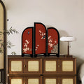 Happy eyebrow small screen red desktop ornaments new chinoiserie living room entrance high-end niche home decorations