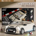 (white) bmw mini [gift box/dual power supply] 100-level racing game console [rechargeable battery version]