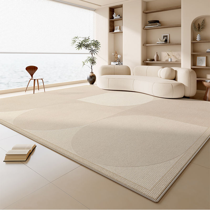 Distributed carpet living room  new cream style no-wash and wipeable bedroom waterproof sofa light luxury high-end floor mat