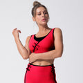 Jinke sports yoga wear sports fitness wear chinese style contrast color plate button double-sided cloth yoga suit personalized high elasticity