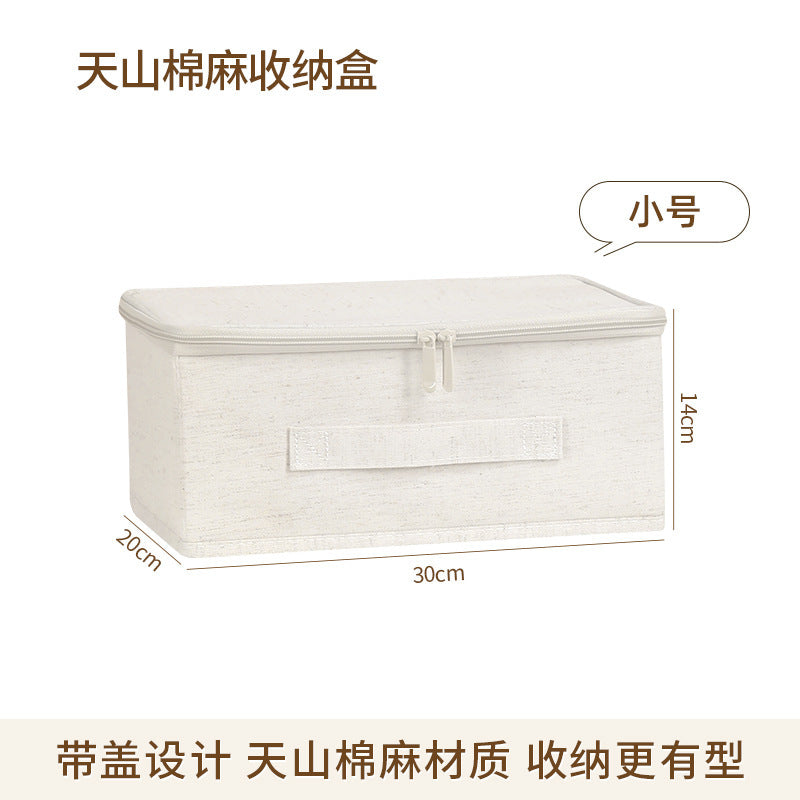 Washable clothing storage box Foldable large-capacity thickened fabric dustproof and moisture-proof upper cover quilt storage box