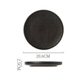 Creative nordic frosted edge steak plate - high-style stone texture ceramic serving dish for restaurant and home use