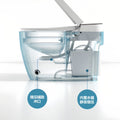 Authentic smart toilet - all-in-one, fully automatic, no water pressure limitation, voice & radar sensor activated electric toilet for home use