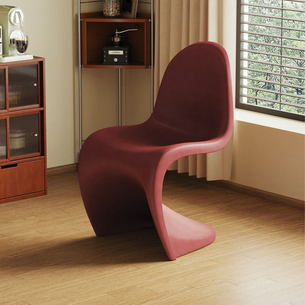 Simple modern for homethickened dining chair scandinavian stackable plastic back chair designer popular makeup chair