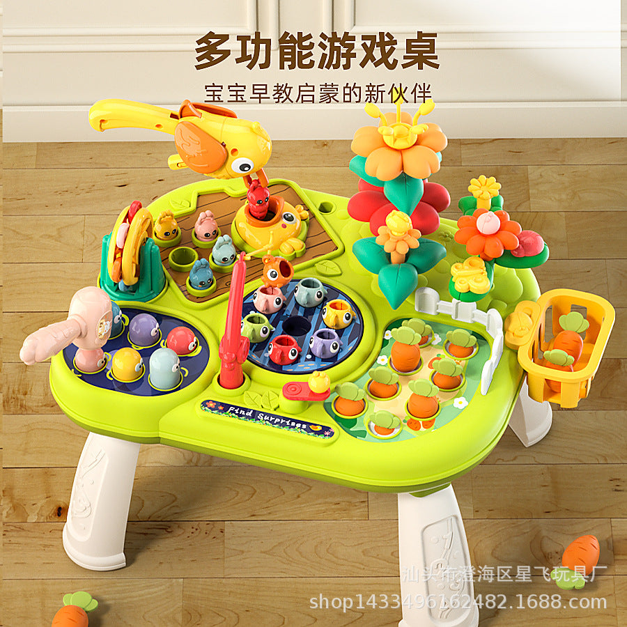 New multi-functional game table farm paradise, children's early education enlightenment parent-child interaction baby educational toys