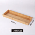 Bamboo tray fruit plate snack plate 2 grids 3 grids 4 grids 6 grids tray bamboo wood plate restaurant barbecue plate bread plate